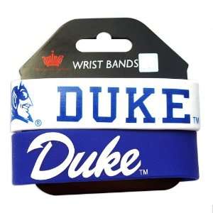  Duke Blue Devils Rubber Wrist Band Set of 2 NCAA Sports 