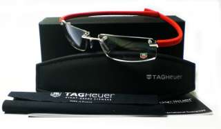TAG HEUER ROUGE TH 5201 003 S.58 RX GLASSES RIMLESS RED FRAME 