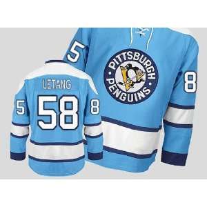 Penguins #58 Kris Letang Blue Hockey Jersey Sports Jerseys Nhl Jerseys 