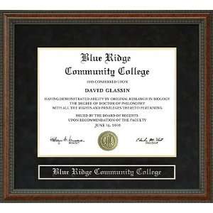  Blue Ridge Community College Diploma Frame Sports 