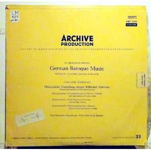  Kunhau, German Baroque Music, Archiv, Kunhau Music