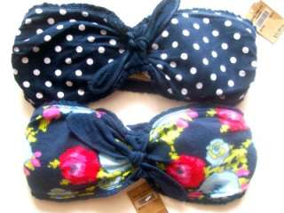 Hollister Bandeau Bra Top BETTYS Size XS Small Padded Lot of 2 New 