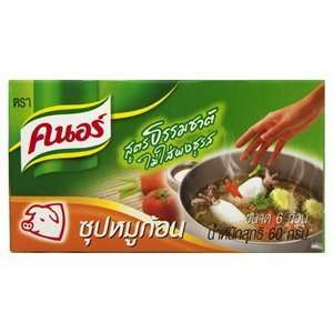 Knorr 6 cube 60 Gram for Broth Soup   mince pork NO MSG (thai Cuisine)