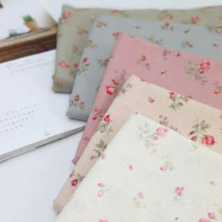Color Mini Dot & Rose Flower Series Quilting Fabric Bundle