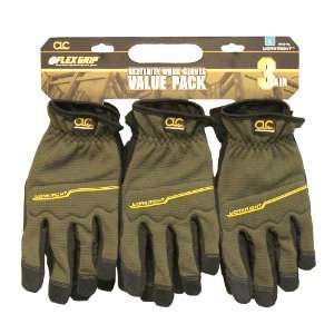  Custom Leathercraft P3214L Workright Flex Grip Work Gloves 