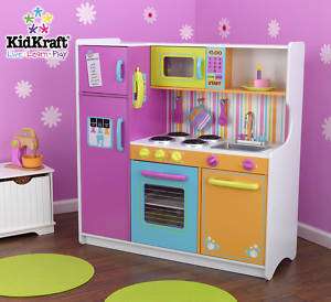 NEW KidKraft Pretend Play kid Girls Big Bright Kitchen  