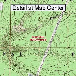  USGS Topographic Quadrangle Map   Boggy Draw, Colorado 