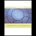 Essentials of Psychology 4TH Edition, Douglas Bernstein (9780618713127 
