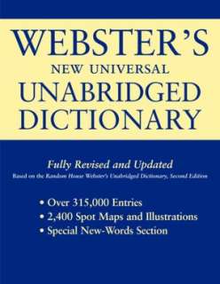   Websters New Universal Unabridged Dictionary Fully 