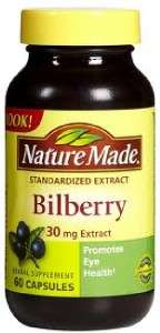 Nature Made Billberry 30mg 60 Capsules x 5 bottles  