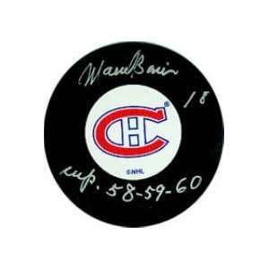  Marcel Bonin Signed Puck   )