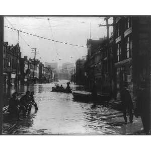   St,Pittsburgh,PA,during flood,Pennsylvania,1907