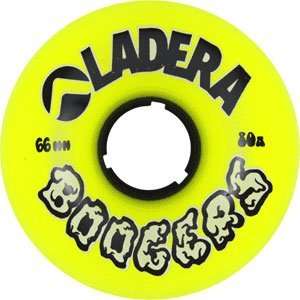  Ladera Boogers 63mm 80a Yellow Skateboard Wheels (Set Of 4 