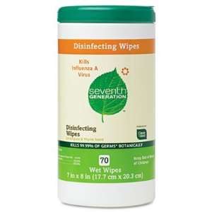 Seventh Generation Wipes Multi Surface DisinfeCting   70 Wipes, 6 pack 