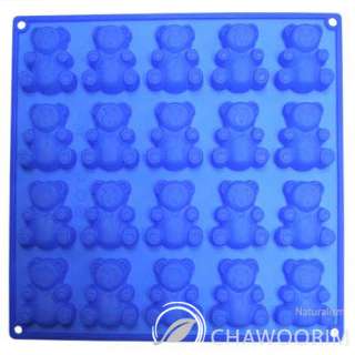 Best new3D Silicone Soap Molds mould  Teddy Bear 20cav  