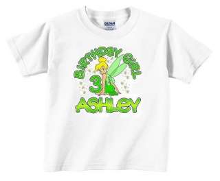 TINKERBELL FAIRY PRINCESS Personalized Birthday T Shirt  