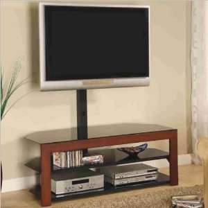   Casual Contemporary Media Console with Bracket Furniture & Decor
