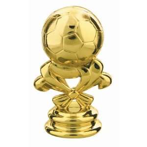   Gold 2 5/8 Soccer Trophy Ball Trim Trophy