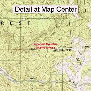   Quadrangle Map   Sugarloaf Mountain, Wyoming (Folded/Waterproof