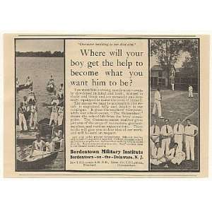  1908 Bordentown Military Institute NJ Boys School Print Ad 