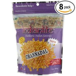 Indianlife Channadal, 7 Ounce Pouches (Pack of 8)  Grocery 