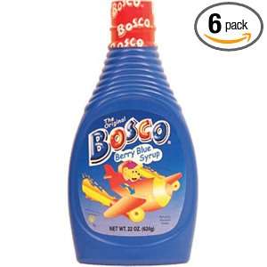Bosco Syrup, Berry Blue, 22 Ounce (Pack of 6)  Grocery 
