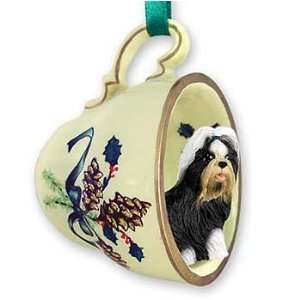 Shih Tzu Teacup Christmas Ornament 
