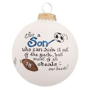  Son Soccer Ball Christmas Ornament