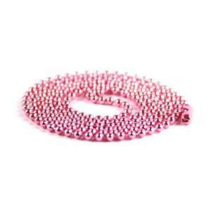  Ball Chain, 1.5mm 50 pack Pink 