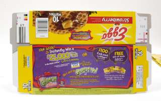   2000 Grinch Stole Xmas Cereal Pop Tarts Eggo Box Folded Flats  