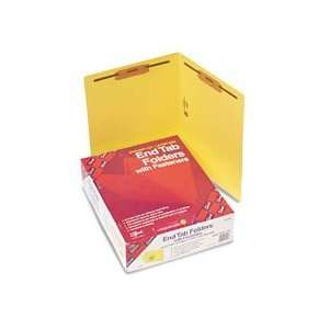 Smead® Shelf Master® Colored End Tab Folders With Fasteners  