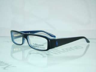 POLO RALPH LAUREN 1942 BLACK BLUE Eyeglasses Rx Frames Size 53  