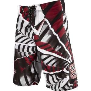   Shattered Youth Boys Boardshort Beach Swimming Shorts   Red / Size 24