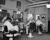 1937 photo Senate Office Bldg. Barber Shop  