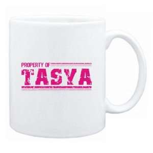  New  Property Of Tasya Retro  Mug Name