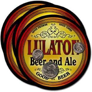  Lulaton, GA Beer & Ale Coasters   4pk 