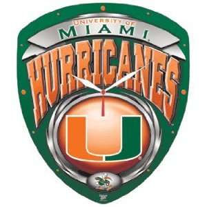    NCAA Miami Hurricanes High Definition Clock