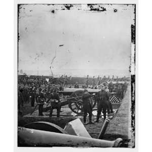 Civil War Reprint Arlington, Va. Guns and gun crews of Fort Richardson
