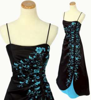 BLONDIE NITES $200 Black Strapless Prom Evening Gown 3 NWT  