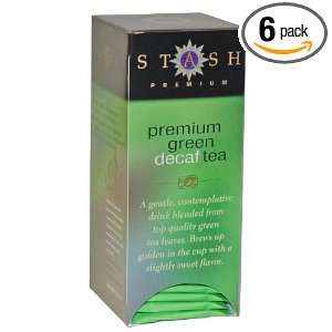 Stash Premium Decaf Premium Green Tea, Tea Bags, 30 Count Boxes (Pack 