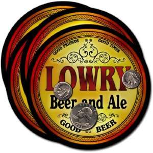  Lowry, SD Beer & Ale Coasters   4pk 