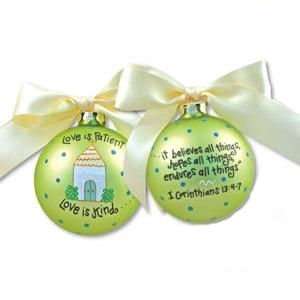  Personalized Love is Patient Ornament   Personalized 
