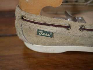 Vtg 70s BASS Boat Shoe SUEDE Loafers Womens 10 M 41  