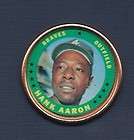 1971 BRAVES HANK AARON TOPPS COIN NO. 137