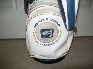 Vintage Bob Hope Chrysler Classic Golf Bag / Name on bag is John Burns 