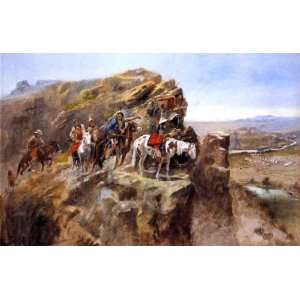  Charles Marion Russell   24 x 16 inches   Indians o