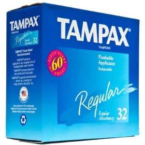 Tampax  Tampons Variety Pack, Regular & Super Absorbency (32 pack)