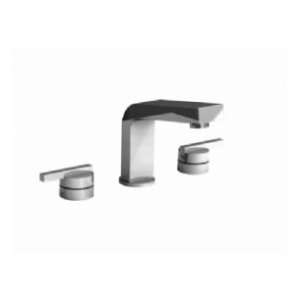 Aqua Brass Widespread Lavatory Faucet W/ Pop up Drain (Lever Handle 
