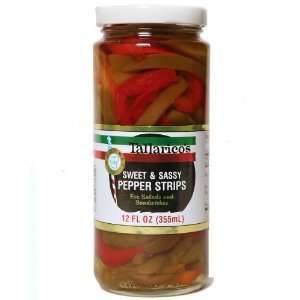 Tallaricos Sweet and Sassy Pepper Strips   2 / 12 Oz. Jars