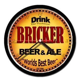  BRICKER beer and ale cerveza wall clock 